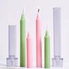 Stripe Cylindrical Rod Candle Mold DIY Dinner Ornaments Gear Peaked Aromath Candles Crafts Making Acrylic Plastic Molds Kit