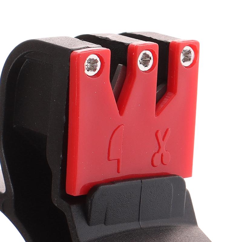 Knife Sharpener 2 In 1 Handheld Scissor Sharpening Grindstone Stone Kitchen Tool