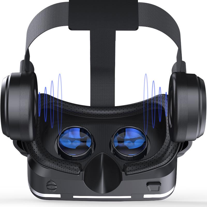 Qianhuan 6th Gen VR Glasses with Headphones - SHINECOM 3D Gaming Headset In Stock