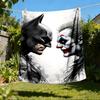 1pc Batman, Joker Outdoor Flannel Throw Blanket Soft, Lightweight & Warm