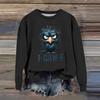 Women's Fashion Casual Long Sleeve Loose  Printed Sweatshirt
