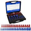 44Pcs Nut Bolt Thread Measuring Tool Nut and Bolt Thread Checker For Accurate Mechanical Assessments