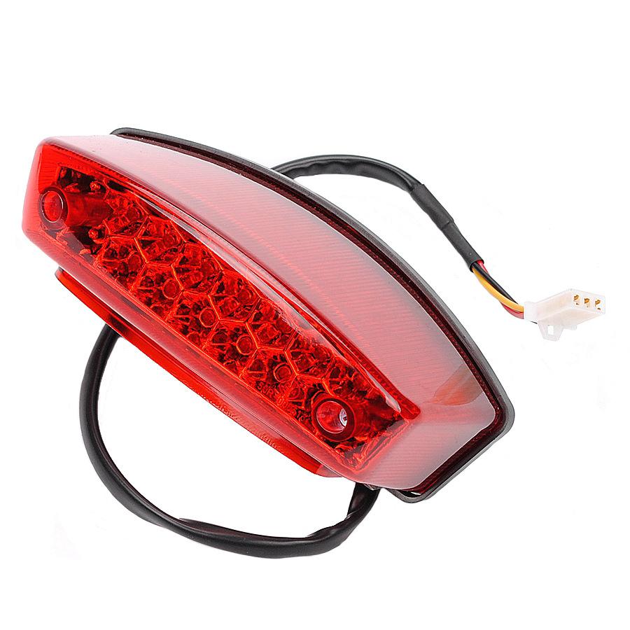 12V Led Motorcycle Plate Light Red Tail Lamp