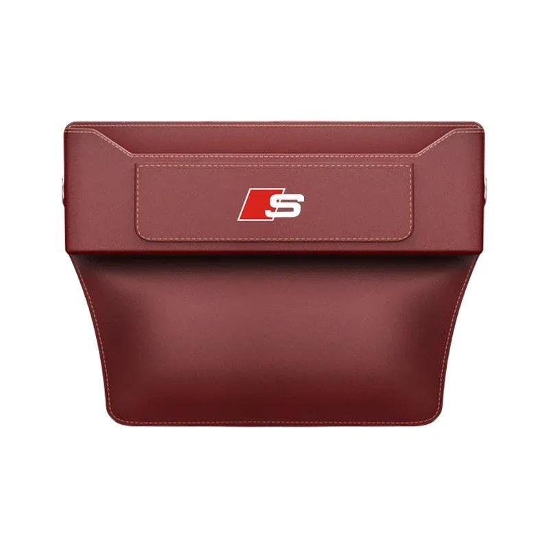 Car Seat Gap Storage Box For Q2 A1 A3 A4 A5 A6 A7 A8 Q3 Q5 Q7 Q8 TTS ABT Storage Bag Organizer Auto Storage Box Accessories