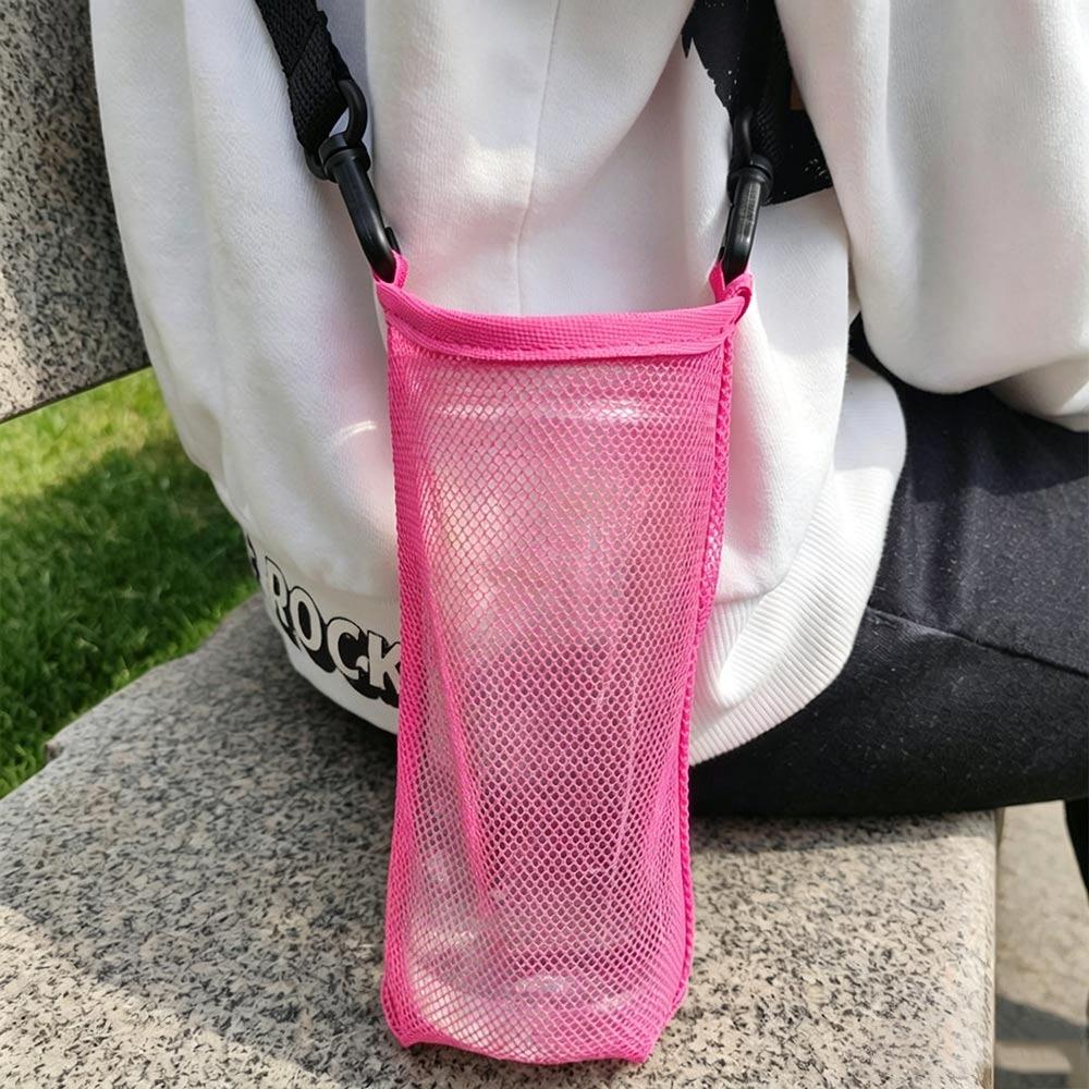 With Strap Single Shoulder Water Cup Bag Unisex Sport Water Bottle Cover Water Cup Hanging Bag