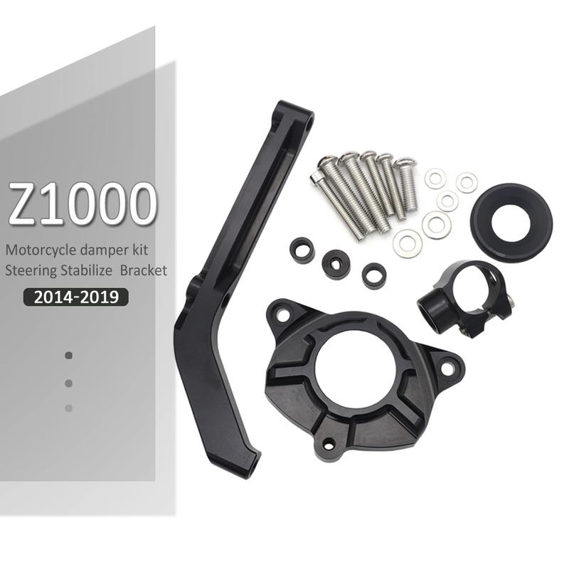 

New Motorcycle Parts Steering Stabilize Damper Bracket Mount For Kawasaki Z1000 Z 1000 2014 2015 2016 2017 2018 2019 Titanium