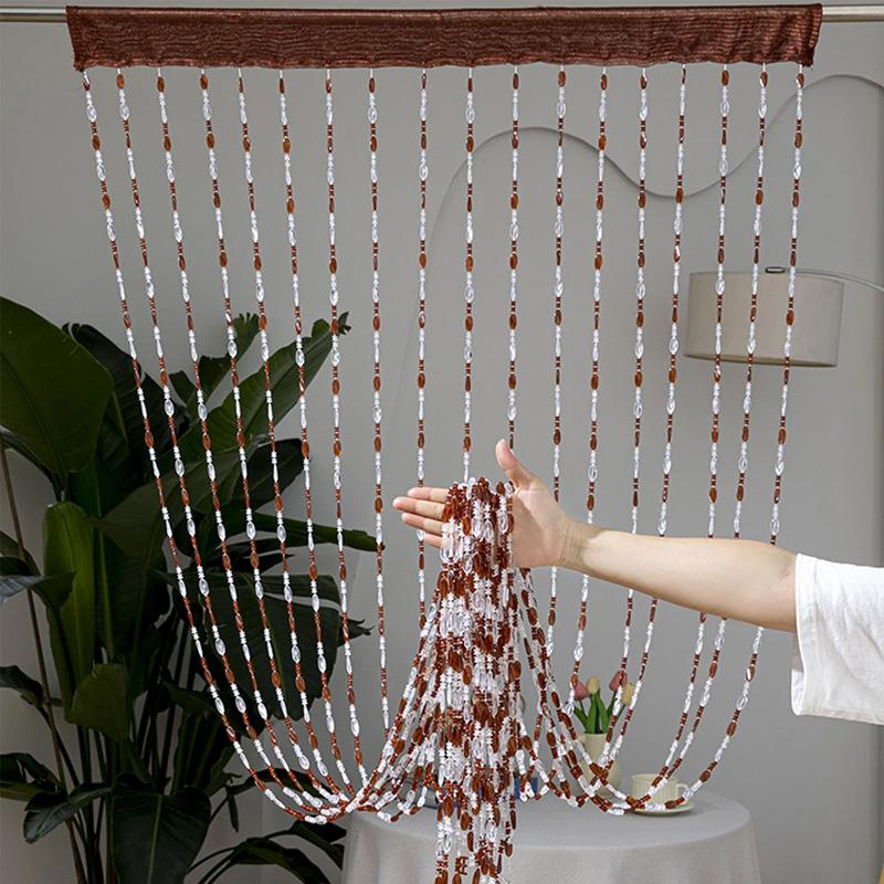 1PC Acrylic Home Decor Door Beads Transform Space Beaded Curtain 200*100cm 18-Strand Curtain