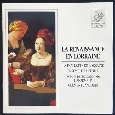CD JACQUES ARCADELT, MATHIEU LASSON, P - Renaissance En Lorraine (la)  ED13012 L'Empreinte Dig 1990 France Soul/Funk Used