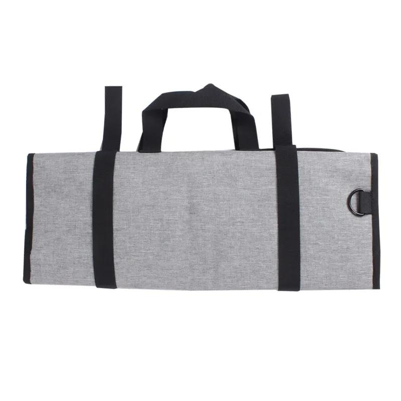 Chef Knife Roll Bag Foldable Professional Kitchen Knife Storage Pocket Outdoor Tool Bag Portable Picnic Knife Carrying Case