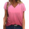 BITCED Women's Fashion Casual Short Sleeve V-Neck  Blouses & Shirts