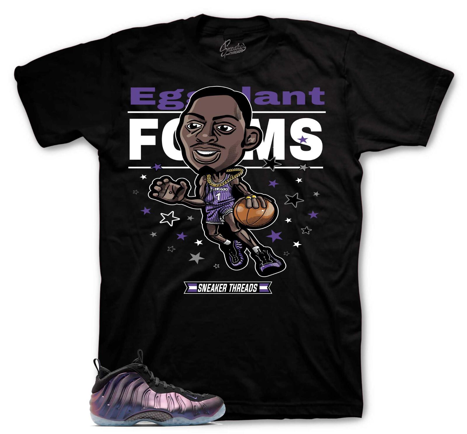 Shirt Match Foamposite Eggplant Foams - Toon Tee XXXXL