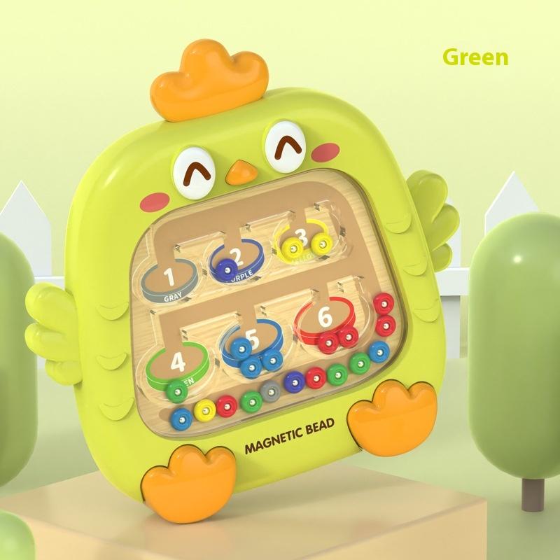 Chicken magnetic brush drawing board, baby logical thinking exercise, children's educational toys, focusing on children's mental development