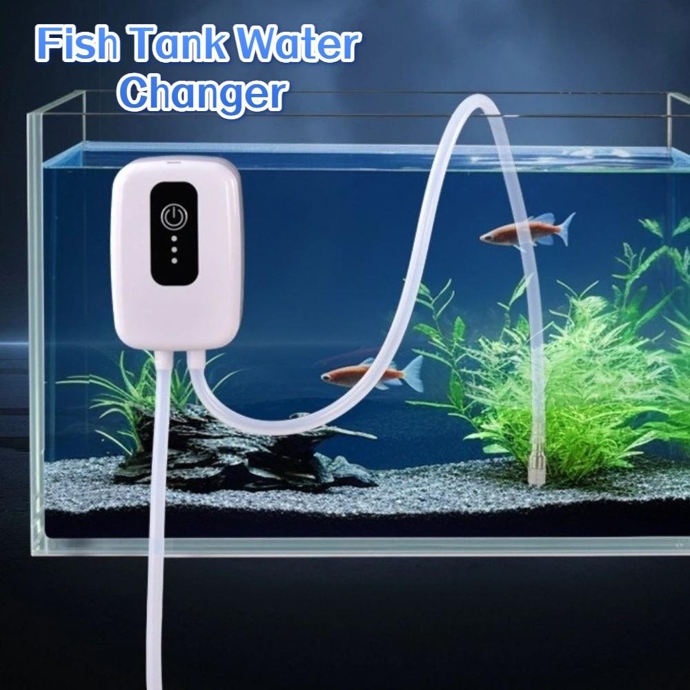 Mute Siphon Pump Mini Electric Suction Drainer  Aquarium Water Change Tool