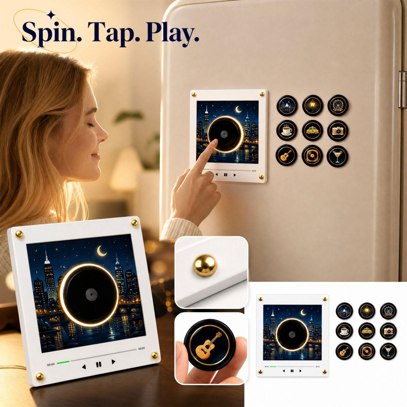 Singing Music Box Refrigerator with Rotating
