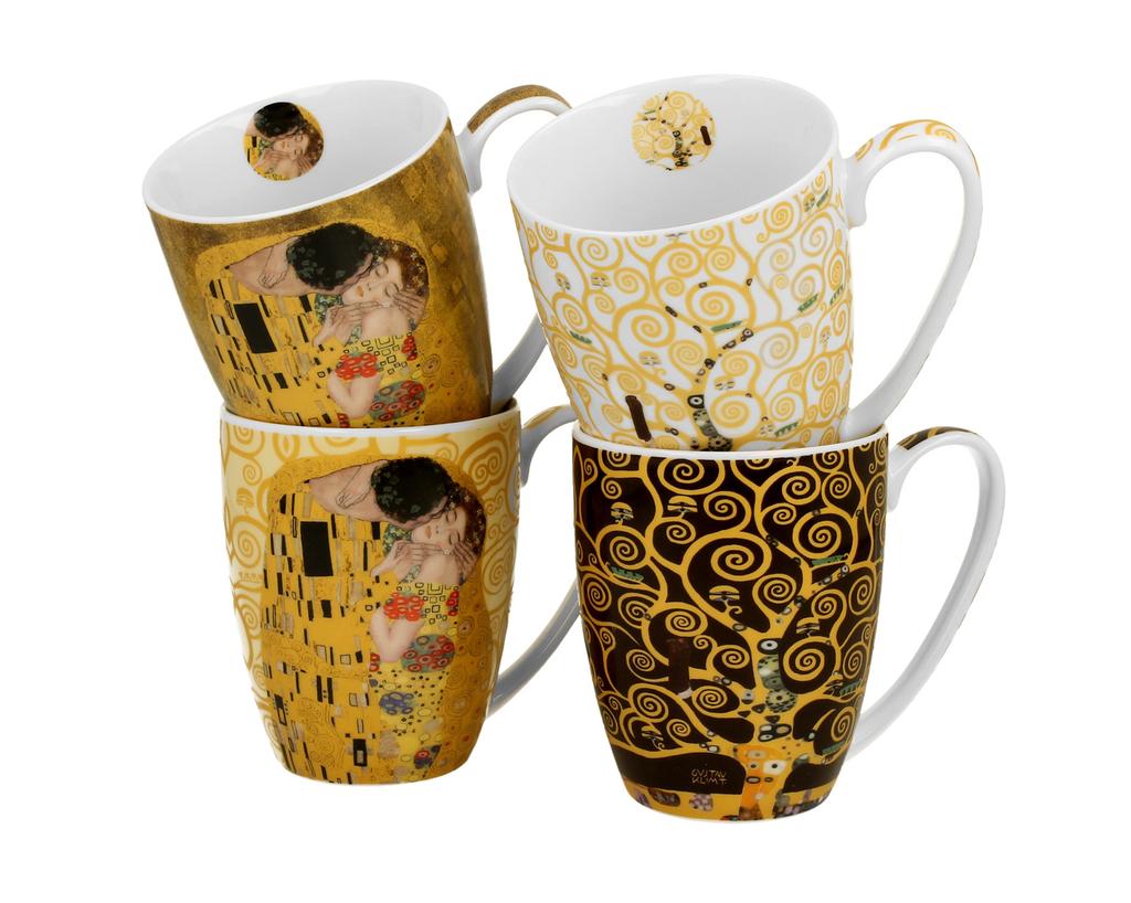 Zestaw 4 Kubków Klimt 350 Ml