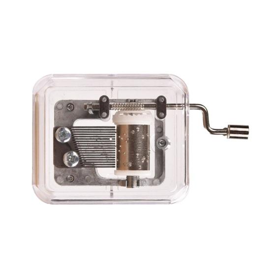 

Удобная музыкальная шкатулка с ручным заводом, простая в использовании, металлическая, изысканная, портативная, квадратная музыкальная шкатулка для дома 7