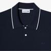 Lacoste Men's Tipped Paper Short Sleeve Sweater Polo Shirt PH744E-56G166