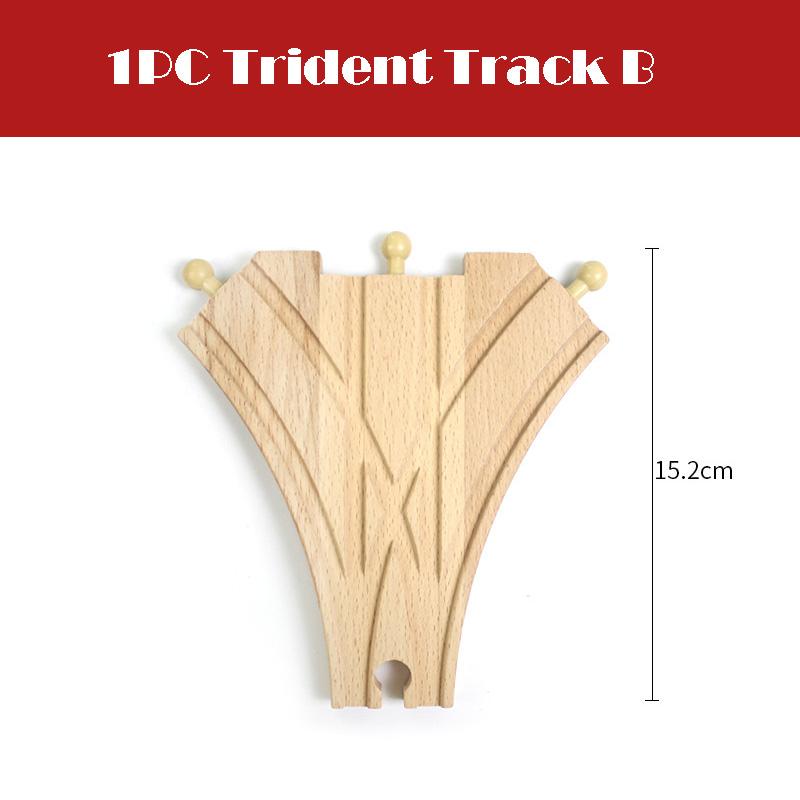 All Kinds Wooden Track Railway Toys Beech Wooden Train Track Accessories Fit for Brand Tracks Educational Toys for Children