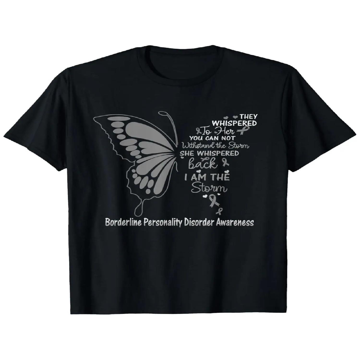 Borderline Personality Disorder Awareness T-Shirt - 100% Cotton, XXXXXL разноцветный