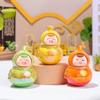 Cute Little Fuxi Gourd Figurines, Office Desk Decoration Gifts, Electroplated Dolls, Temples
