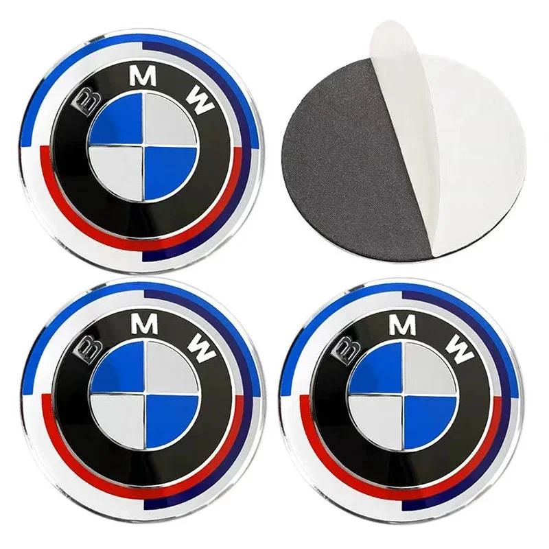 4pcs 56mm 60mm 65mm Car Wheel Center Hub Cap Stickers Styling For BMW M Performance E36 E46 E60 E90 E91 E92 E93 F30 F20 M3