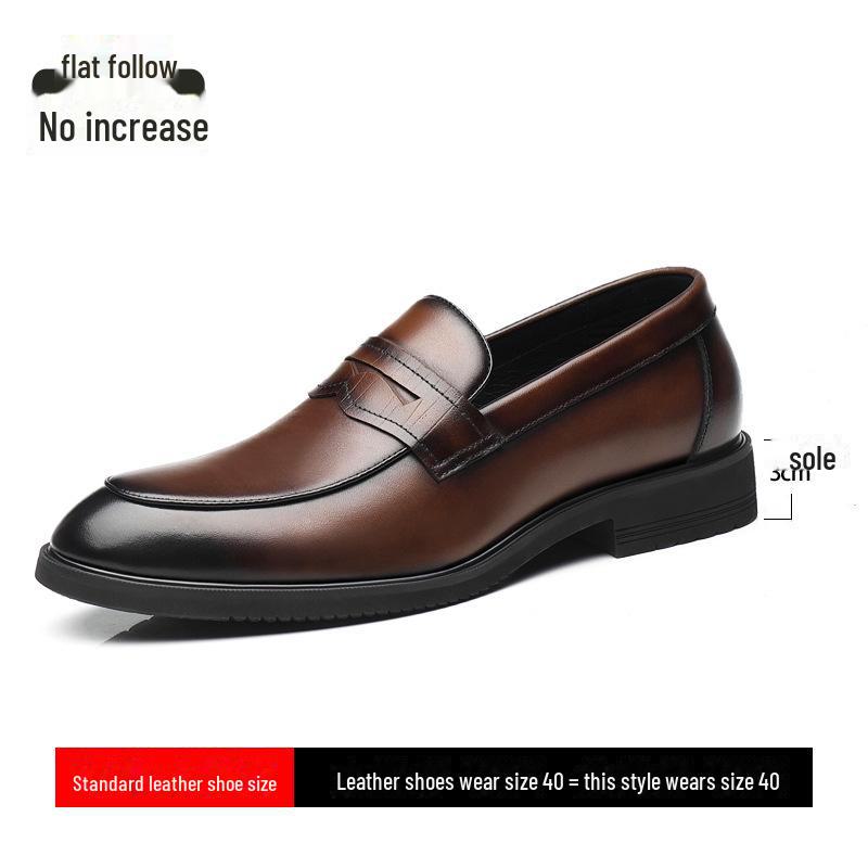Men's Luxury Height-Enhancing Slip-On Leather Loafers