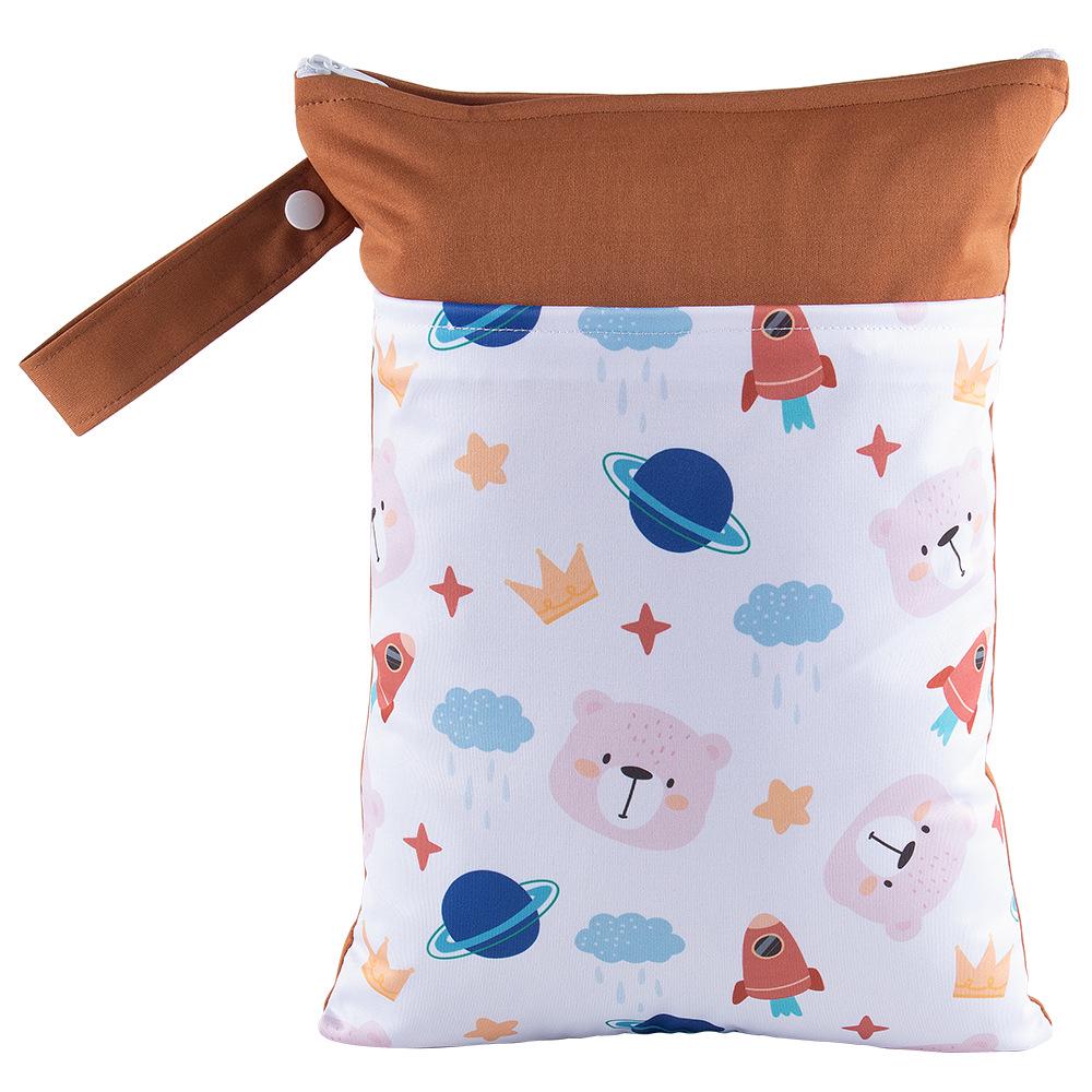 Waterproof Double-Port Travel Bag: Portable, Washable Storage for Dirty Clothes & Baby Diapers with Dry-Wet Separation