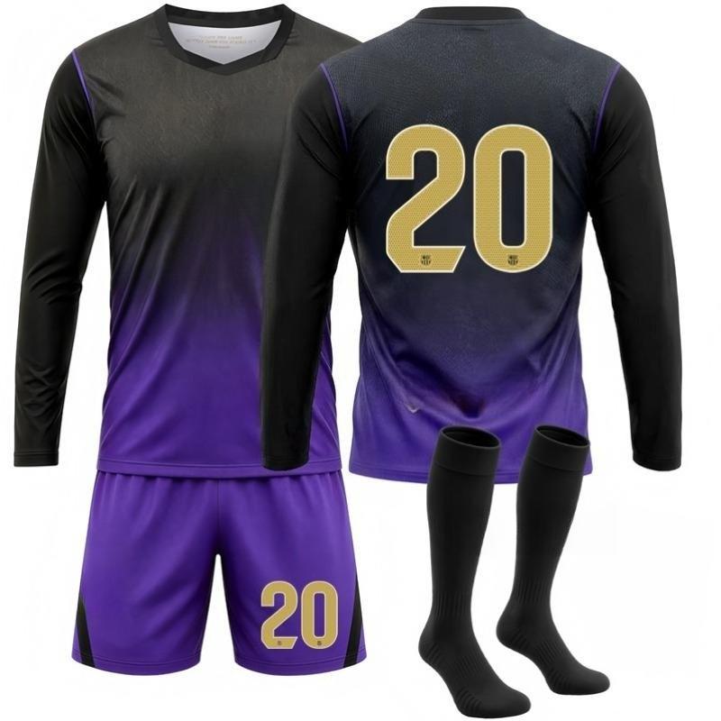 2627 Football Club Away Long-Sleeve Jersey (Black/Purple) – No. 10