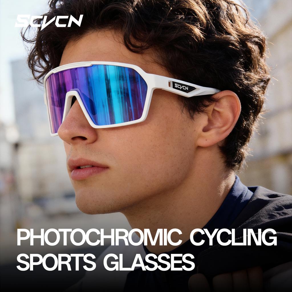 SCVCN Outdoor Photochromic Sunglasses Bicycle UV400 Eyewear Sale Sports Bike Glasses Women Driving Cycling Glasses Man MTB Road 7