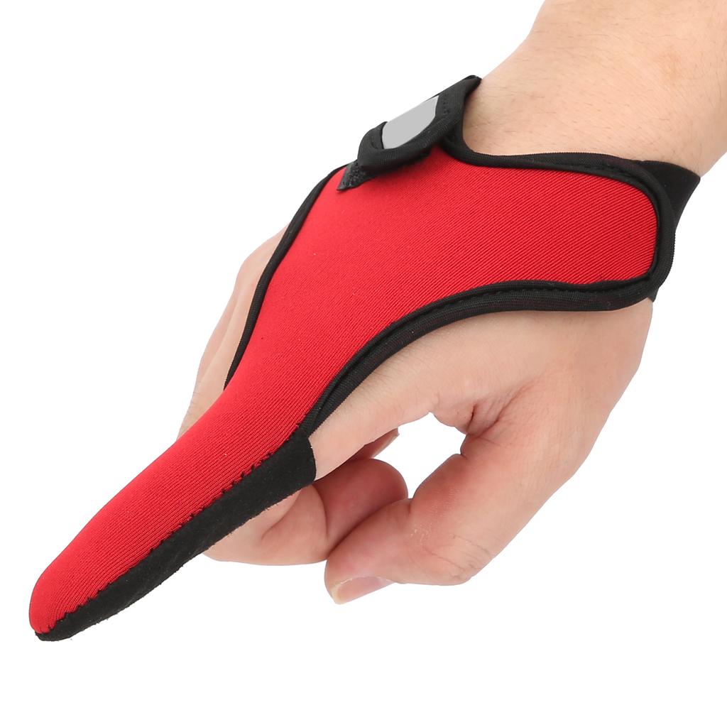 3Pcs Set Fishing Single Finger Protector Antislip Fishing Glove Unisex Elastic Glove