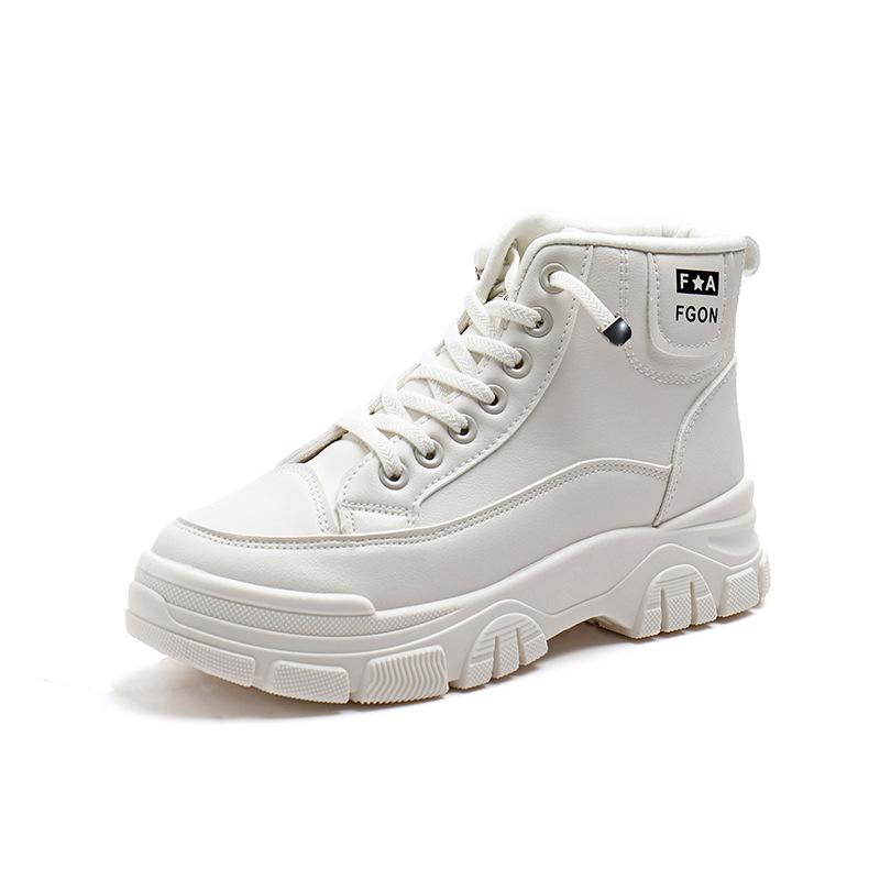 High-Top Schuhe Ins Trendige Damen Herbst Neu Britische Plateau Studenten Stiefeletten