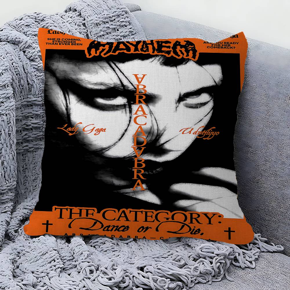 Singer L-Lady Gaga Mayhem Pillowcase Toon Gift Cushion Cover Bedroom Home Sofa Chair Seat Decor Pillow Case