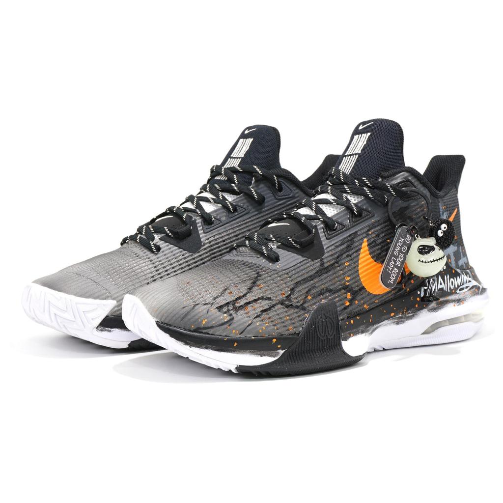 Nike Air Max Impact 3 Basketball Shoes Men's Low Top Black/White/Gray/Orange DC3725-100(Team628-)