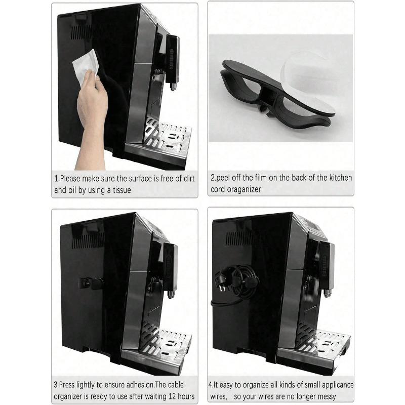 Small Kitchen Appliance Cable Organizer Upgraded Kitchen Power Cord Organizer