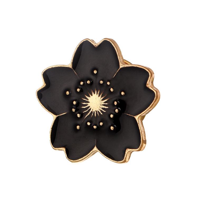 Seven-Color Forest Cherry Blossom Brooch - Cute, Girly Flower Pendant for Women