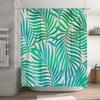 Tropical Leaf Shower Curtain Waterproof Botanical Nature Greenery Bathroom Decor Farmhouse Shower Liner Modern Artistic Home Tex