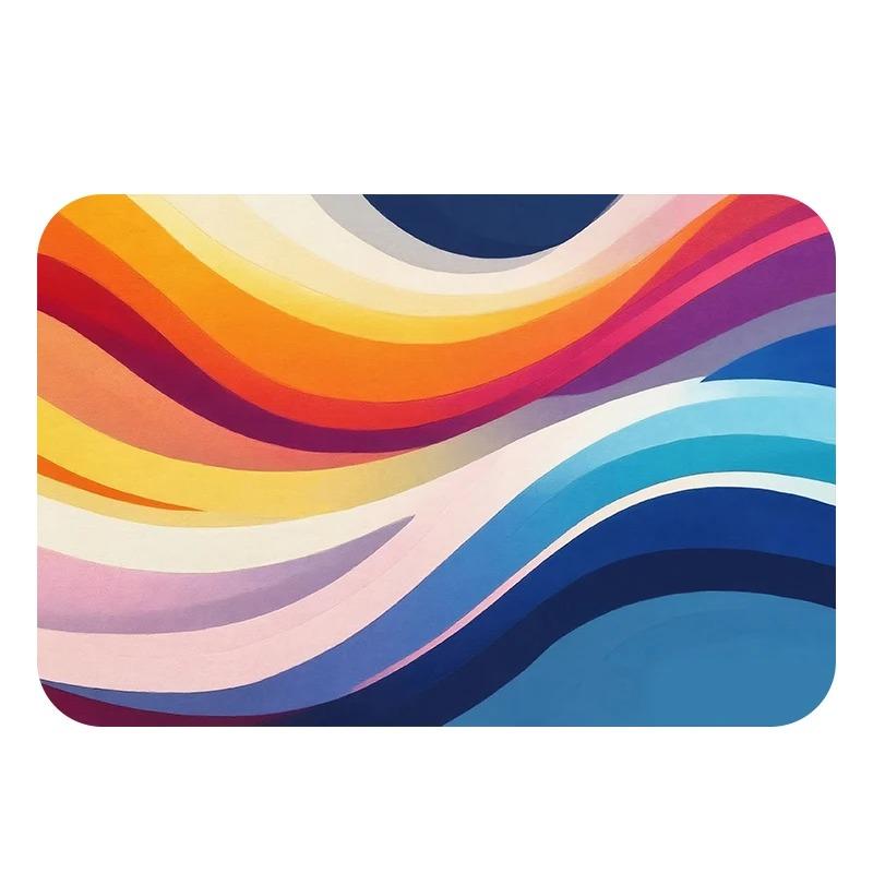 Nowa Kolorowa Geometryczna Mata Podłogowa Antypoślizgowa do Łazienki Sypialni Dywany Miękka Mata Podłogowa Wejścia Zewnętrzna Wewnętrzna Mata Dekoracja Domu