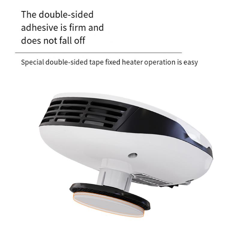 1 Pcs Car Heater That Plugs Into Car Heater And Defroster 360 Degree Rotary Base 12V белый