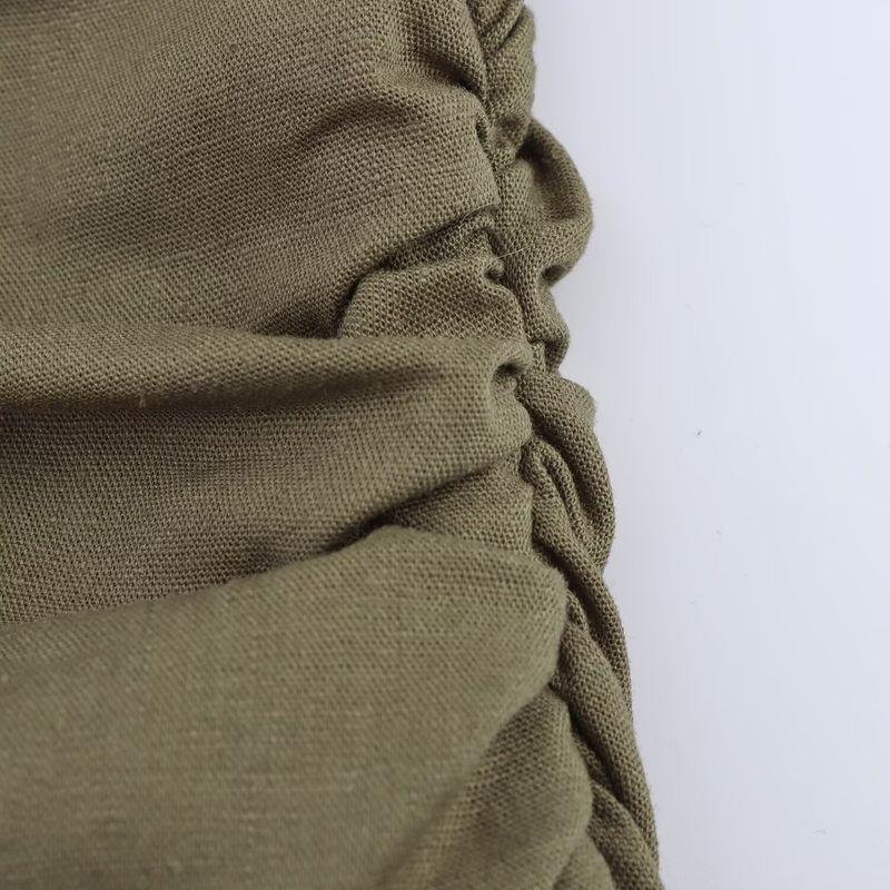 Kaslead New Arrival Women's Clothing Fashion Style Fashion Minimalist Linen Midi Skirt Dress 2782723