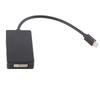 Mini Displayport Adapter 60Hz 2.25Gbp VGA HD DVI Output Copper ABS Mini DP Adapter for Laptop TV Monitor Black