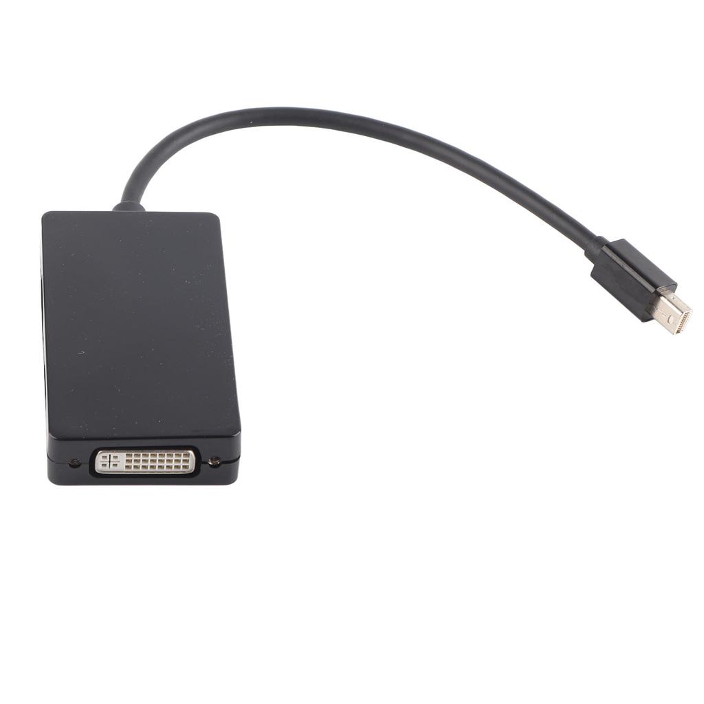 Mini Displayport Adapter 60Hz 2.25Gbp VGA HD DVI Output Copper ABS Mini DP Adapter for Laptop TV Monitor Black