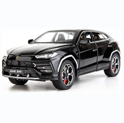 Kompatibel für 1:24 Lamborghini Urus-Automodelle, Druckguss-Pull-Back-Auto-Spielzeugauto, Türen offen, Licht und Ton, Jungenspielzeug, Kinder-Erwachsene-Geschenke