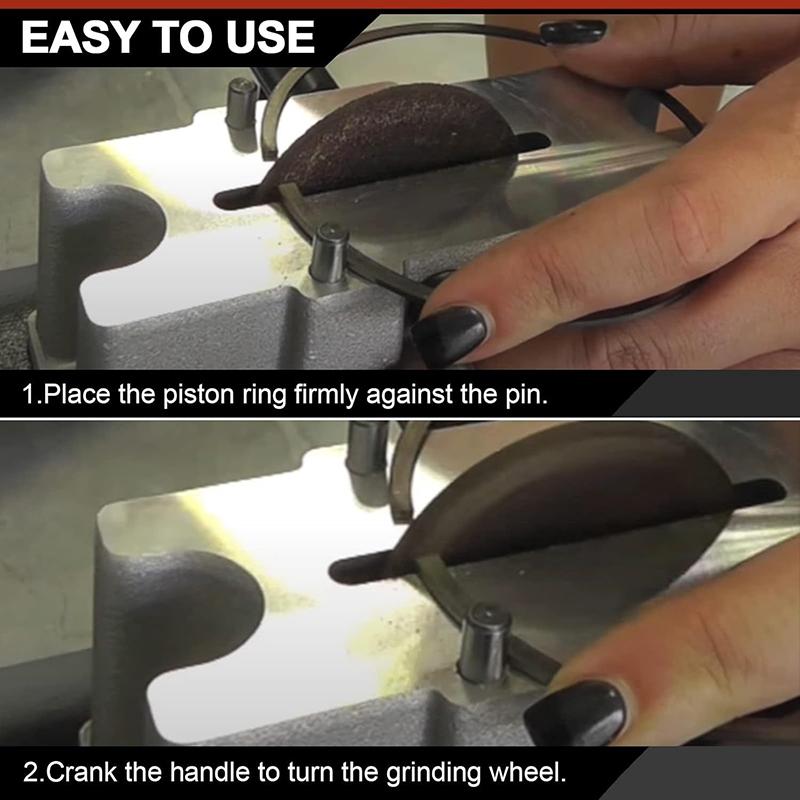 66785 66786 Manual Aluminum Piston Ring Filer Grinder To Assure Proper Piston Ring End Space 120 Grit Kit Tool