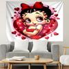 Betty Boop Print Tapestry, Lightweight Wall Hanging, for Bedroom, Dorm, Living Room, Home Art Decor - Birthday Christmas Gift for Friends