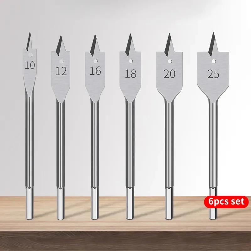 

Деревообработка Трехточечное сверло Набор плоских сверл Набор сверл для дверных замков ящиков Сверлильный инструмент для деревянных досок Плоское сверло Увеличитель отверстий Комбинация