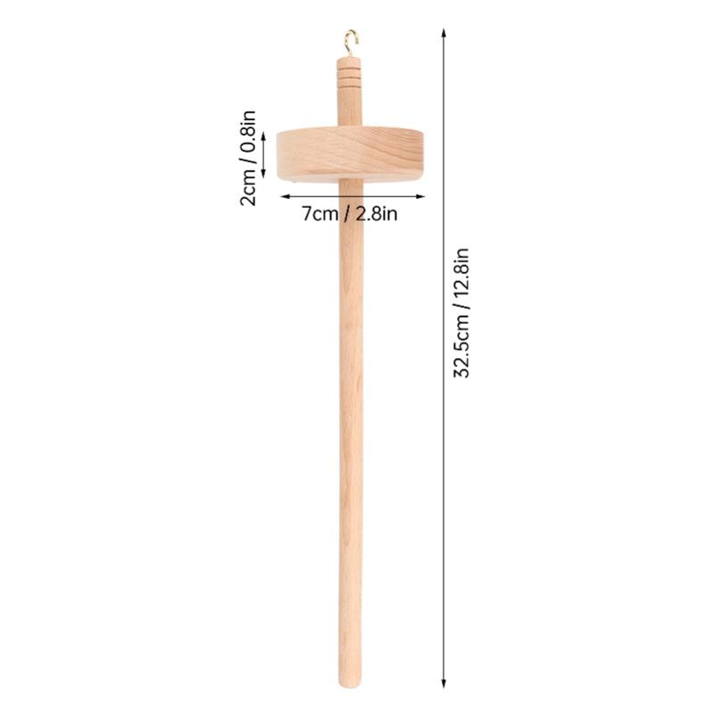 Fuso per Filatura Resistente allo Sbiadimento Comodo al Tatto Fai da Te Filatoio di Legno Fuso a Goccia