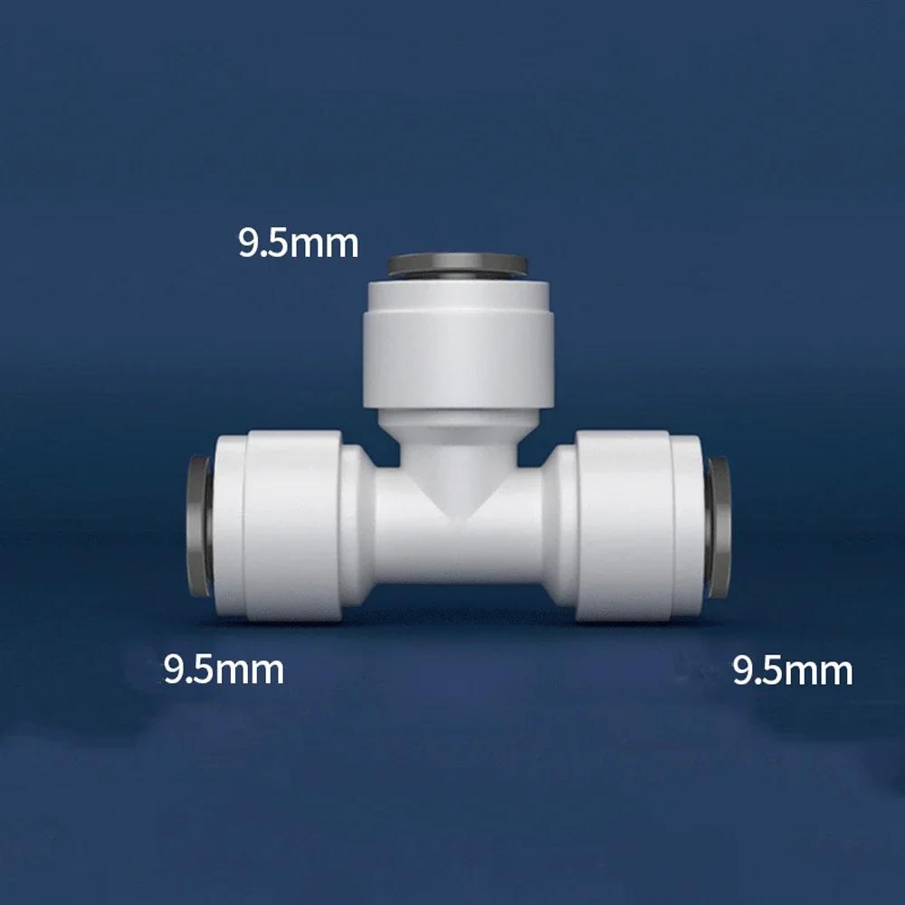 1/4" 3/8" OD Tube Tap Shut Off Ball Valve POM Quick Fitting Connector Tee Elbow Reducer Aquarium RO Water Filter Reverse Osmosis