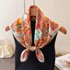 Print Scarf Headband Turban Hijab Fashion Female Square Headscarf Shawl Bandana Neckerchief Windproof Handkerchief Luxury Wraps