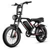 New S8 2000W Dual Motor 48V 25AH 20 Inch Wide Tires, Front and Rear Shock Absorbers, Electric Bicycle with Pedals.