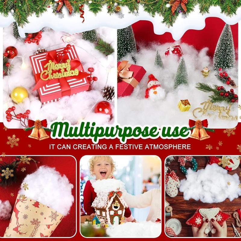 3Meter Artificial White Cotton Roll Mat Soft Fake Snow Sheet for Xmas Tree Winter Scene DIY Craft Christmas Decoration Supplies